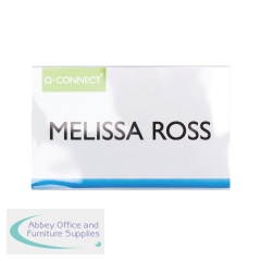 Q-Connect Soft Name Badge with Magnetic Clip 54x90mm (Pack of 25) KF14138