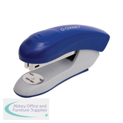 Q-Connect Half Strip Plastic Stapler Blue KF14205
