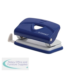 Q-Connect Lightweight Metal Desk Hole Punch Blue KF14215