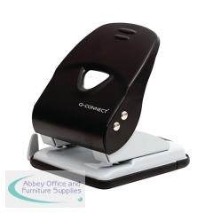 Q-Connect Heavy Duty Metal Desk Hole Punch Black KF14221
