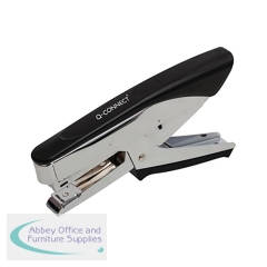 Q-Connect Plier Stapler 24/6 and 26/6 Staples Black KF14223