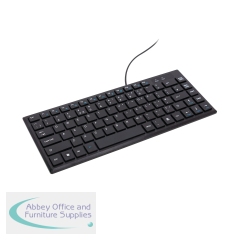 Q-Connect Ergonomic Compact Keyboard Black KX220