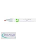 Q-Connect Paint Marker Pen Medium White (10 Pack) KF14452