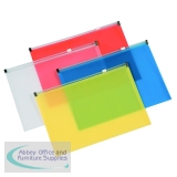 Q-Connect Document Zip Wallet A4 Assorted (20 Pack) KF16552
