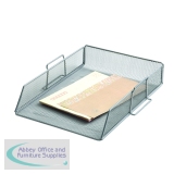 Q-Connect Stackable Letter Tray Silver KF17301