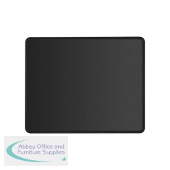 Q-Connect Mouse Mat 32 x 27cm Black Fabric KF17420