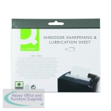Q-Connect Shredder Sharpening and Lubrication Sheet 220x150mm (Pack of 12) KF18470
