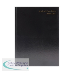 Academic Diary Day Per Page A4 Black 2026-2027 KF1A4ABK26