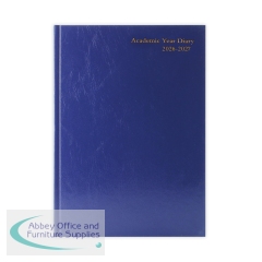 Academic Diary Day Per Page A5 Blue 2026-2027 KF1A5ABU26
