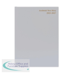 5 Star Academic Day Per Page Diary A5 Silver Grey 26-27 FS668109
