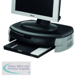 Q-Connect Monitor/Printer Stand with Storage Drawer Black KF20081