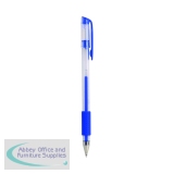 Q-Connect Gel Rollerball Pen Medium Blue (10 Pack) KF21717