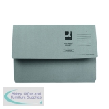 Q-Connect Document Wallet Foolscap Grey (50 Pack) KF23013