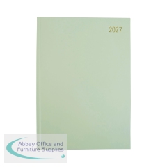 Desk Diary 2 Page Per Day A4 Sage Green 2027 FS669430