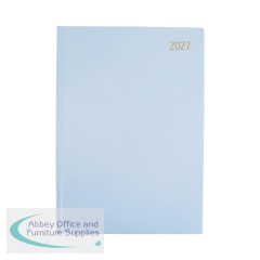 Desk Diary 2 Page Per Day A4 Soft Blue 2027 FS669360