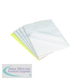 Q-Connect Feint Ruled Board Back Memo Pad 160 Pages A4 (Pack of 10) A4 Memo F