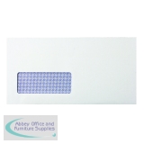 Q-Connect DL Envelopes Window Self Seal 80gsm White (1000 Pack) KF3455