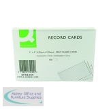 Q-Connect Record Card 152x102mm Ruled Feint White (100 Pack) KF35205