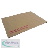Q-Connect C4 Envelopes Board Back Peel and Seal 115gsm Manilla (Pack of 10) KF3523