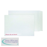 Q-Connect C4 Envelopes Board Back Peel and Seal 120gsm White (125 Pack) KF3525
