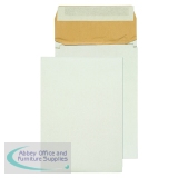 Q-Connect Padded Gusset Envelopes B4 353x250x50mm Peel and Seal White (100 Pack) KF3532