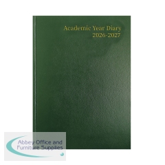 Academic Diary Week To View A4 Green 2026-2027 KF3A4AGN26