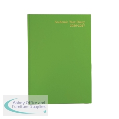 Academic Diary Week To View A4 Lime Green 2026-2027 FS669183