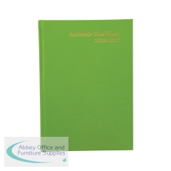 Academic Diary Week To View A5 Lime Green 2026-2027 FS669186