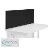 KF70001 - Jemini Desk Mounted Screen 1190x27x390mm Black KF70001