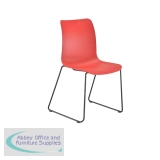 Astin Logi Skid Chair 530x530x860mm Red KF70031