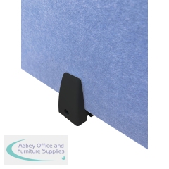 Serrion Desk Edge Clamp Screen Holder for Single PET Desk Mounted Screen Black KF70128