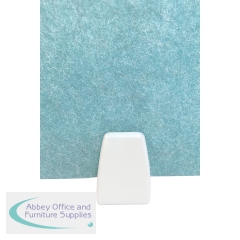 Serrion Under Desk Fixed Screen Holder for Single PET Bench Mounted Screen White KF70129