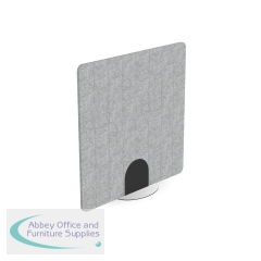 Serrion PET Freestanding V-Groove Acoustic Screen 1200x1200mm Grey KF70133