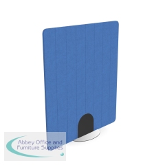 Serrion PET Freestanding V-Groove Acoustic Screen 1200x1400mm Blue KF70137
