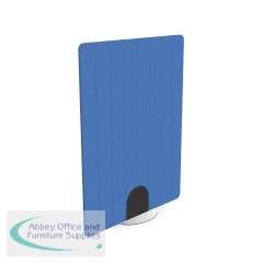 Serrion PET Freestanding V-Groove Acoustic Screen 1200x1600mm Blue KF70140