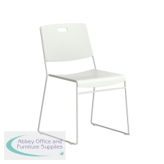 Titan Arc High Density Stacker Chair 520x545x805mm White KF70155