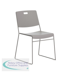 Titan Arc High Density Stacker Chair 520x545x805mm Grey KF70156