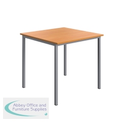 Serrion Multipurpose Table 800x800x730mm Bch/Silver KF800246