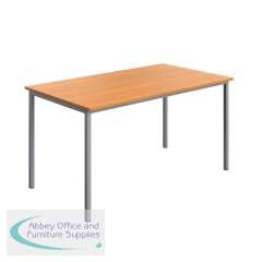 Serrion Multipurpose Table 1400x800x730mm Beech/Silver KF800247