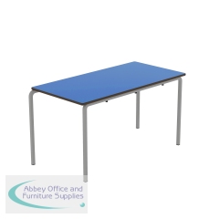 Titan Crush Bent Frame Table 1200x600x640mm Blue/Grey KF70445