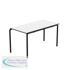 Titan Crush Bent Frame Table 1200x600x640mm White/Black KF70446