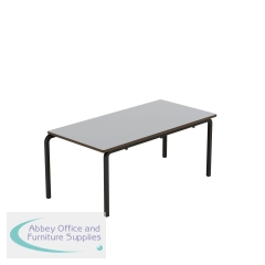 Titan Crush Bent Frame Table 1100x550x460mm Grey/Black KF70450