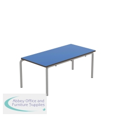 Titan Crush Bent Frame Table 1100x550x460mm Blue/Grey KF70453