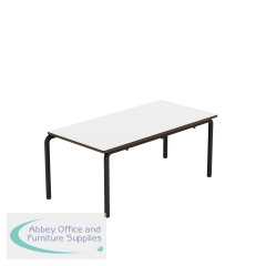 Titan Crush Bent Frame Table 1100x550x460mm White/Black KF70454