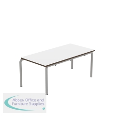 Titan Crush Bent Frame Table 1100x550x460mm White/Grey KF70455
