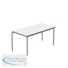 Titan Crush Bent Frame Table 1100x550x530mm White/Grey KF70463