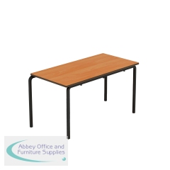 Titan Crush Bent Frame Table 1100x550x590mm Beech/Black KF70464