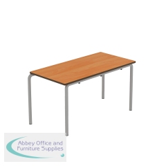 Titan Crush Bent Frame Table 1100x550x590mm Beech/Grey KF70465
