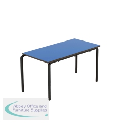 Titan Crush Bent Frame Table 1100x550x590mm Blue/Black KF70468