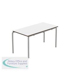 Titan Crush Bent Frame Table 1100x550x590mm White/Grey KF70471